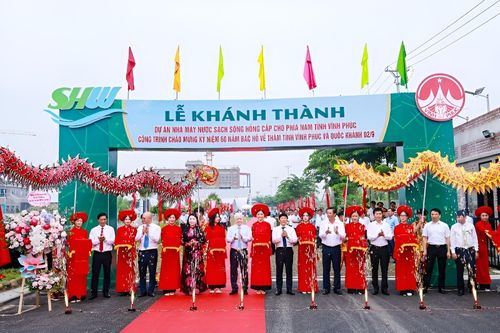 Khánh thành Dự án Nhà máy nước sạch Sông Hồng
