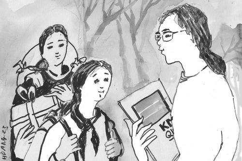 Miền ký ức hành lang lớp học...