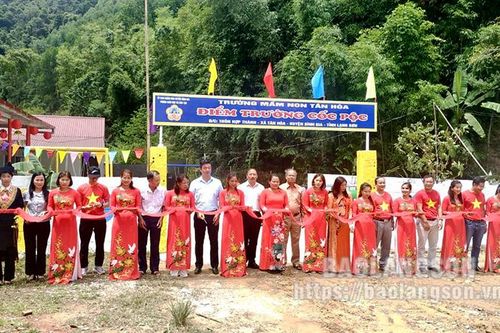 Khánh thành và bàn giao Điểm trường Cốc Pộc, Trường Mầm non Tân Hòa, huyện Bình Gia