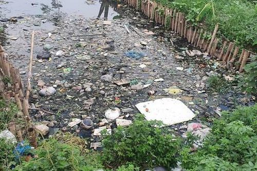 Hà Nội: Ngán ngẩm với kênh mương bốc mùi hôi thối ở Thanh Trì