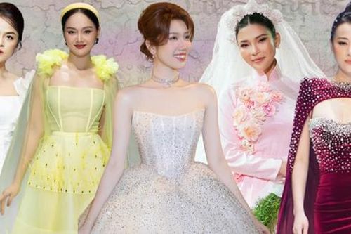 Mỹ nhân phim Việt đọ trình catwalk: Hồng Diễm tự tin sải bước bên Hoa hậu Đỗ Thị Hà