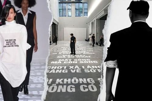 NTK gốc Việt Peter Do gây xúc động mạnh khi đem thơ Việt vào BST Helmut Lang