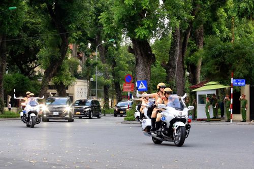 Những hình ảnh đẹp của Công an Hà Nội về đảm bảo an ninh, an toàn trong chuyến thăm Việt Nam của Tổng thống Mỹ Joe Biden