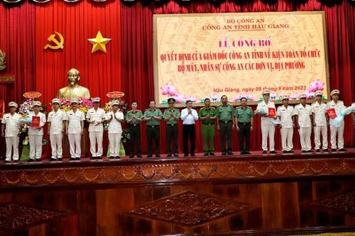 Công an tỉnh kiện toàn tổ chức bộ máy, nhân sự