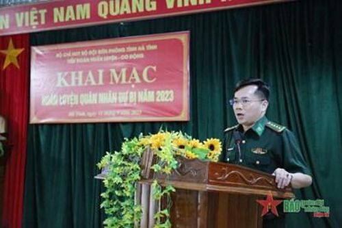 Bộ đội Biên phòng tỉnh Hà Tĩnh khai mạc huấn luyện quân nhân dự bị năm 2023