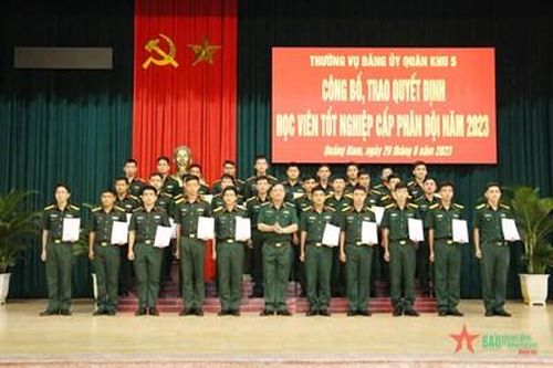 Quân khu 5: Tạo điều kiện thuận lợi để cán bộ mới ra trường nhanh chóng hòa nhập với đơn vị