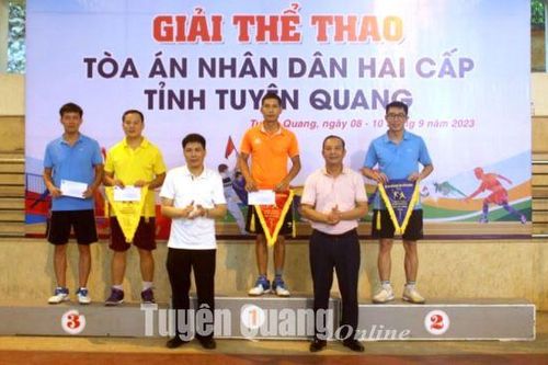 152 vận động viên tham gia Giải thể thao ngành Tòa án nhân dân