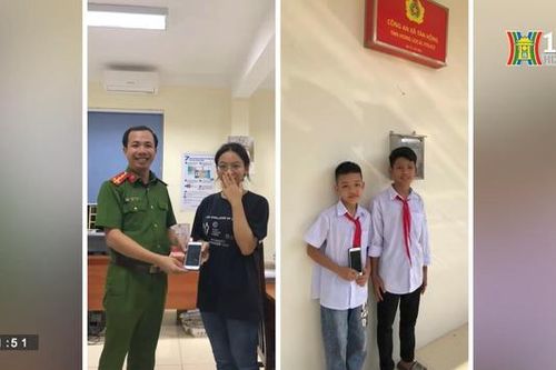 Hai học sinh lớp 7 trả lại tài sản bị mất