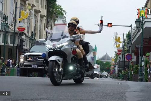 Đảm bảo ANTT xung quanh khu vực đón đoàn