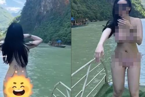 Hà Giang phản hồi việc nữ du khách mặc bikini gây tranh cãi trên sông Nho Quế