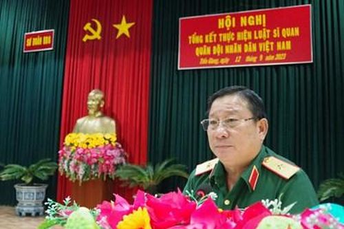 Sư đoàn 8 (Quân khu 9) và Bộ CHQS tỉnh Bạc Liêu tổng kết Luật Sĩ quan Quân đội nhân dân Việt Nam