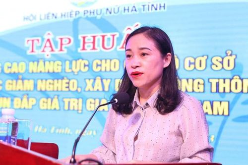 Hà Tĩnh: Tập huấn chính sách giảm nghèo, vun đắp giá trị gia đình Việt Nam cho cán bộ Hội