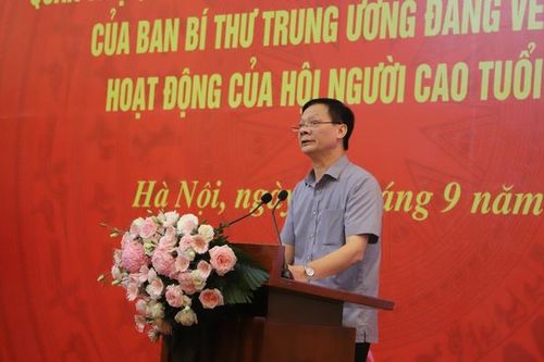 Đồng ý chủ trương xây dựng tổ chức hội người cao tuổi cấp tỉnh, cấp huyện ở những nơi có đủ điều kiện