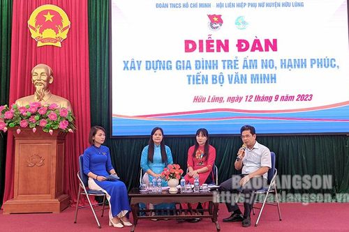 Hữu Lũng tổ chức diễn đàn xây dựng gia đình trẻ ấm no, hạnh phúc, tiến bộ văn minh