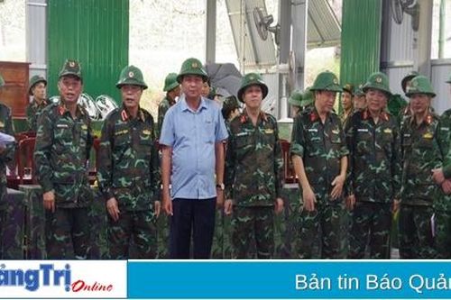 Kiểm tra công tác chuẩn bị diễn tập KVPT, PTDS tỉnh Quảng Trị năm 2023