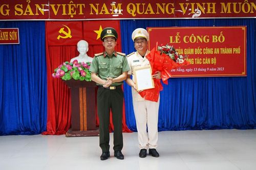 Công an thành phố Đà Nẵng công bố các quyết định về công tác cán bộ
