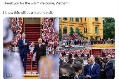 Tổng thống Mỹ Joe Biden đánh giá chuyến thăm Việt Nam là 'thời khắc lịch sử'