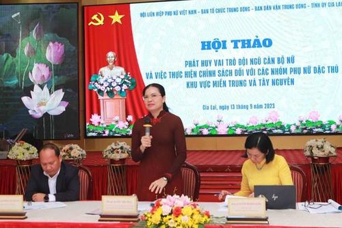 Tìm giải pháp phát huy vai trò đội ngũ cán bộ nữ miền Trung và Tây Nguyên