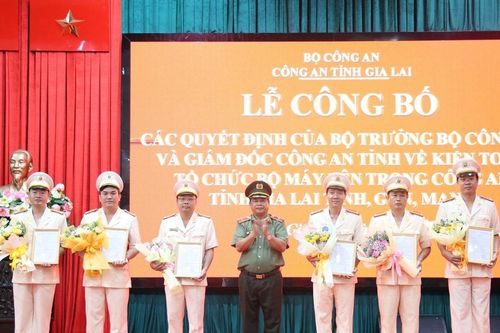 Kiện toàn tổ chức bộ máy Công an tỉnh Gia Lai