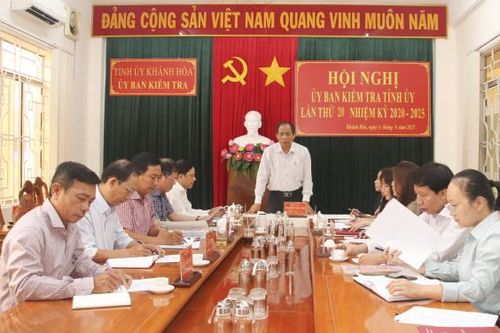 Ủy ban Kiểm tra Tỉnh ủy Khánh Hòa tổ chức hội nghị lần thứ 20