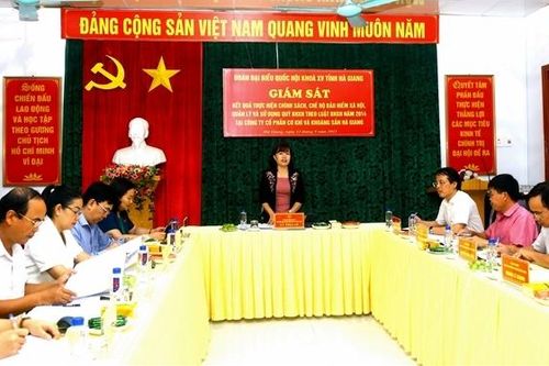 Đoàn ĐBQH tỉnh Hà Giang giám sát việc thực hiện chính sách, chế độ bảo hiểm xã hội