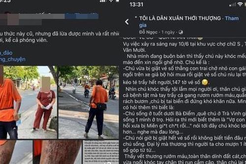 TPHCM: Thông tin 'cụ ông bị chặn đường cướp 227 tờ vé số' là không đúng sự thật