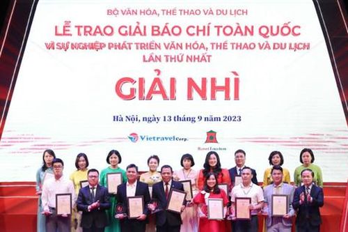 Báo Hànôịmới giành giải Nhì - Giải Báo chí toàn quốc 'Vì sự nghiệp phát triển văn hóa, thể thao và du lịch' lần thứ nhất