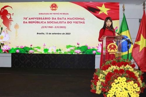 Đại sứ quán Việt Nam tại Brazil tổ chức kỷ niệm 78 năm Quốc khánh 2/9