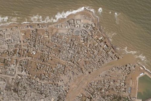 Thành phố Libya qua ảnh vệ tinh trước và sau thảm họa vỡ đập