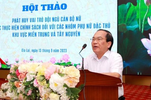 Cần nâng cao nhận thức, trách nhiệm của cấp ủy và toàn xã hội đối với công tác phụ nữ