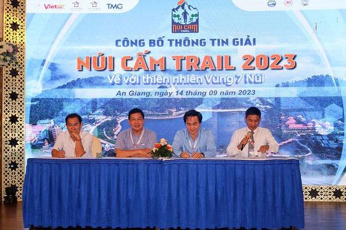 Họp báo Giải 'Núi Cấm Trail 2023'