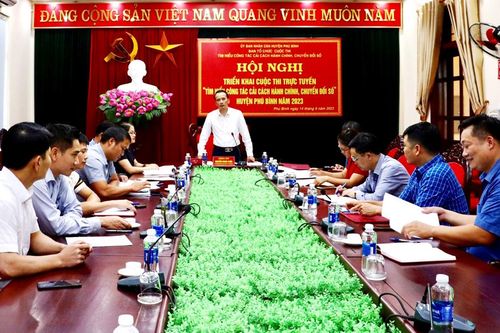 Phú Bình: Triển khai cuộc thi tìm hiểu công tác cải cách hành chính, chuyển đổi số