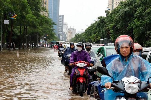 Cảnh báo ngập úng khu vực Hà Nội