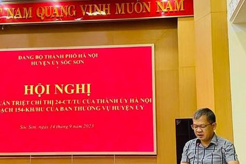 Huyện Sóc Sơn tăng cường kỷ luật, kỷ cương giải quyết công việc trong hệ thống chính trị