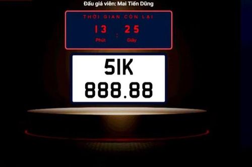 Kỷ lục đấu giá: 32,34 tỷ đồng cho biển số xe 51K-888.88