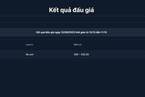 Chi hơn 14 tỷ đồng để sở hữu biển số Hà Nội 30K-555.55