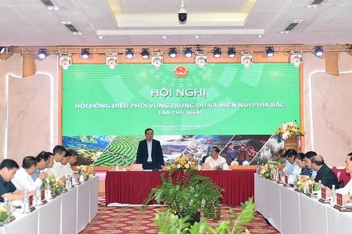 Phó Thủ tướng Trần Lưu Quang chủ trì hội nghị thứ nhất Hội đồng điều phối vùng trung du, miền núi phía bắc