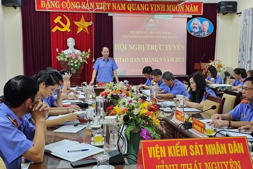 Hội nghị trực tuyến giao ban công tác tháng 9/2023