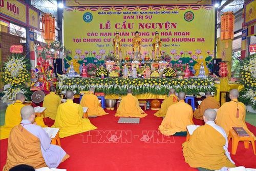 Vụ cháy chung cư mi ni tại Thanh Xuân, Hà Nội: Các cơ sở tự viện tổ chức lễ cầu nguyện cho nạn nhân