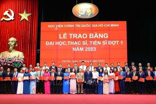 Học viện Chính trị quốc gia Hồ Chí Minh tổ chức Lễ trao bằng tốt nghiệp Đại học, Thạc sĩ, Tiến sĩ