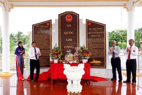 Khánh thành Công viên văn hóa- Bia chiến thắng Hoạch Lân- Bia ghi danh liệt sĩ, Anh hùng lực lượng vũ trang nhân dân Lê Thị Sy