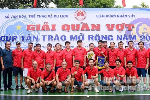 233 vận động viên tham gia giải Quần vợt Cúp Tân Trào mở rộng năm 2023
