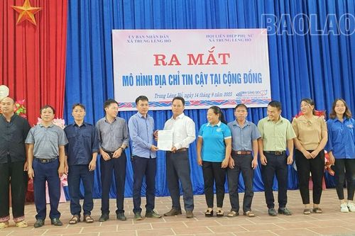 Xã Trung Lèng Hồ ra mắt mô hình địa chỉ tin cậy tại cộng đồng