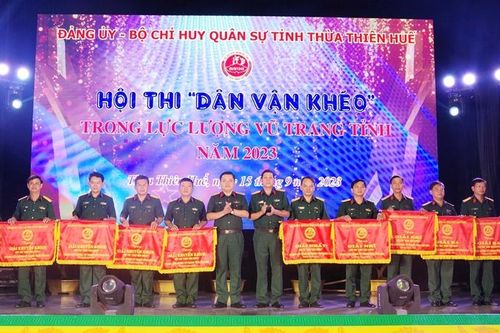 Bộ Chỉ huy Quân sự tỉnh tổ chức thành công Hội thi 'Dân vận khéo'