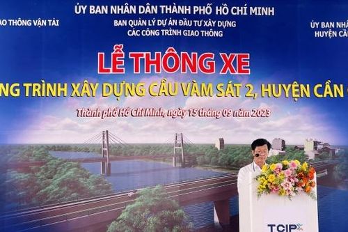 Tp.HCM: Thông xe Cầu Vàm Sát 2 vốn đầu tư hơn 340 tỷ đồng
