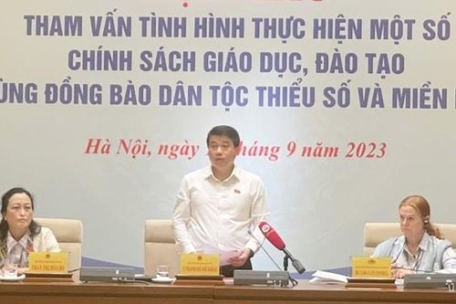 Tham vấn tình hình thực hiện chính sách giáo dục, đào tạo vùng đồng bào dân tộc thiểu số và miền núi