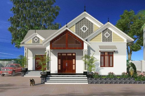 Những mẫu nhà cấp 4 mái Thái gác lửng 400 triệu đẹp