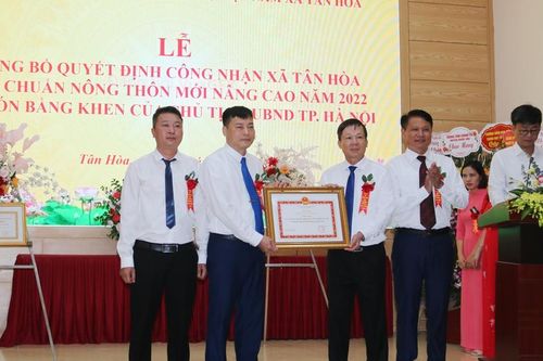 Đổi thay trên xã nông thôn mới nâng cao Tân Hòa
