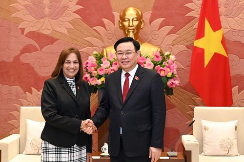 Chủ tịch Quốc hội Vương Đình Huệ tiếp Phó Chủ tịch Quốc hội Cuba