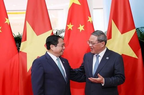 Hình ảnh hai Thủ tướng Việt Nam - Trung Quốc hội đàm